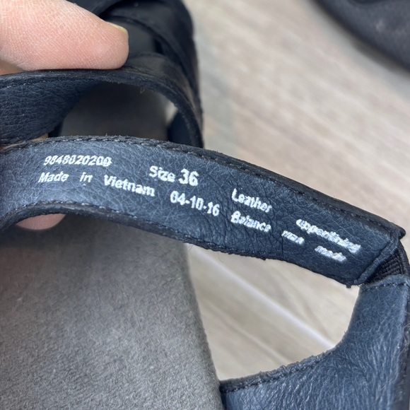 Dansko Black Strappy  Heel Sandals Size 36 leather - Picture 2 of 8